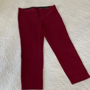 Banana Republic Sloan Fit Pants in Garnet, size 10